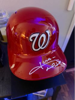 Juan Soto Nationals Autographed Helmet