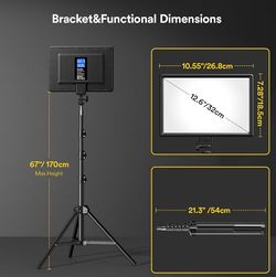 RALENO PLV-S192 LED Video Light Kit