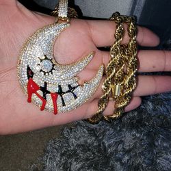 Pendants With Rope Chain 14k Gold Plated Doesn't Loses Color 