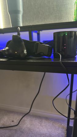 HTC Vive VR Headset body tracker with a waist belt strap. Included with 2.0 base station