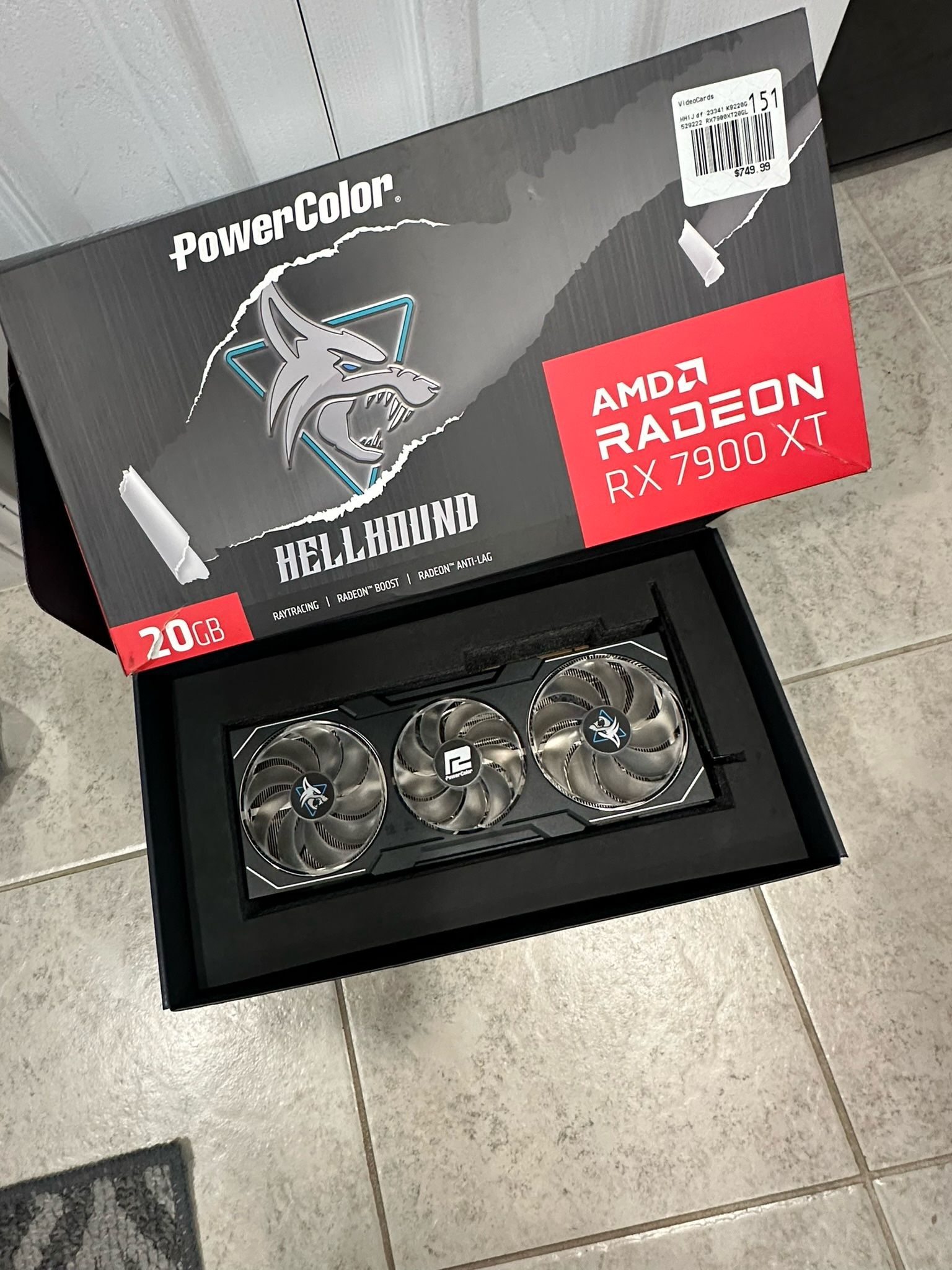 AMD RX 7900 XT GPU- 20 GB