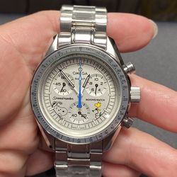 Moonswatch Mod Modified watch White Dial PE50 movement Stainless Steel Case