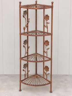 Deer Park Ironworks 'Vine & Leaf' 4-Tier Corner Baker's Rack