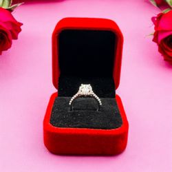 Moissanite Diamonds Engagement Ring Size 8