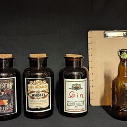 Antique Bottles With New Labels