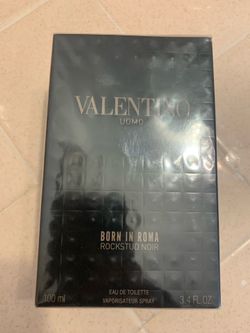 Valentino Uomo Born in Roma Rockstud Noir 3.4oz / 100ml Cologne - New Sealed