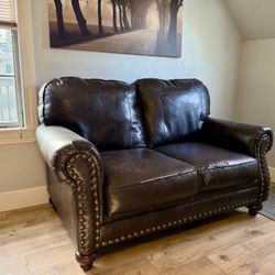 Faux Leather Love Seat - Must Go!