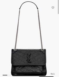 YSL Niki Medium Shoulder Bag in Vintage Leather NEW