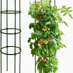 Growsun Tomato Cage for Garden Upto 55 inch Flexible Plant Stake Planter Climbing Trellis Supports, Twist Ties Include, NEw Retails On Amazon For $49.