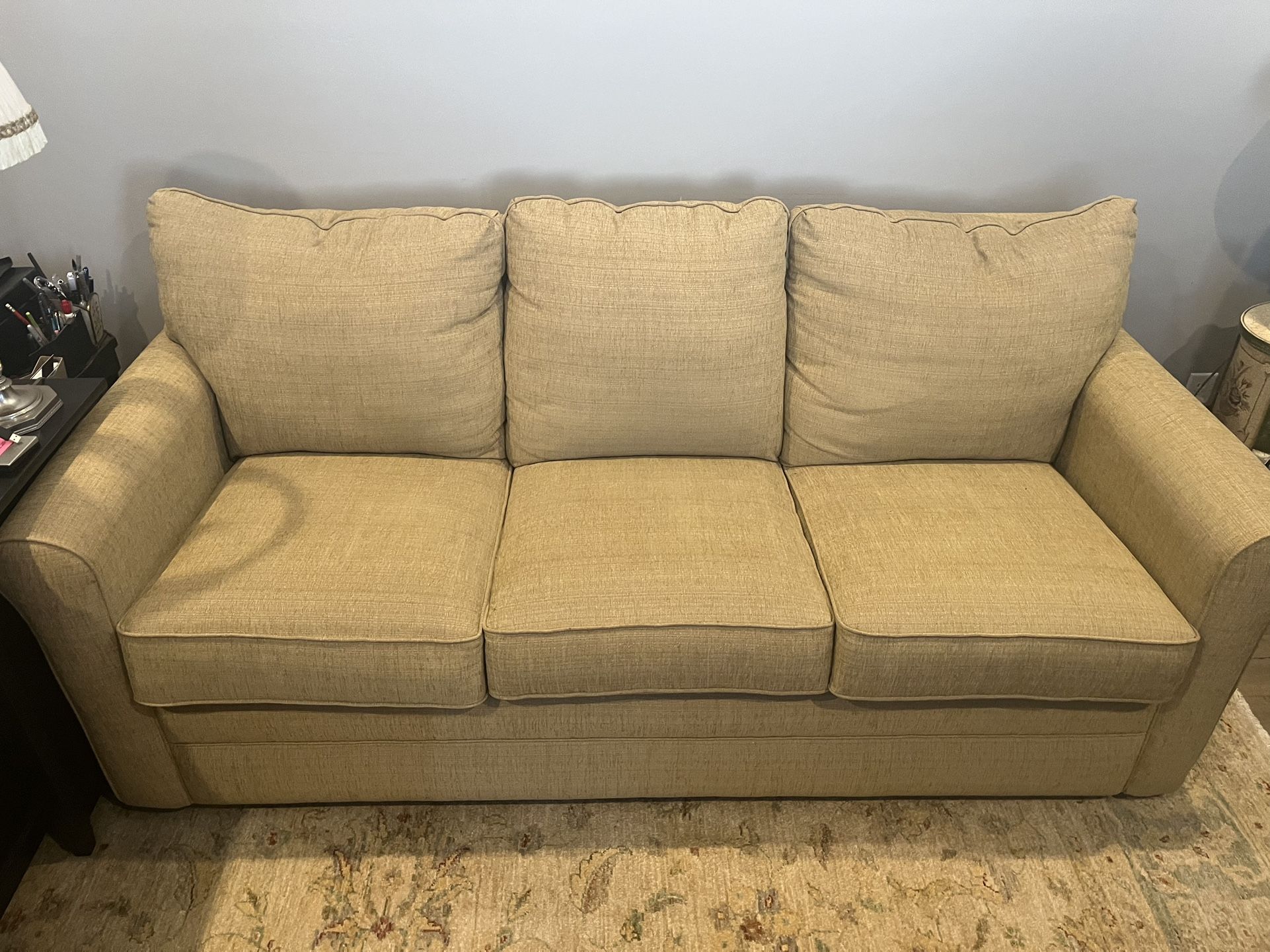 Couch, Queen Pull Out Air Mattress
