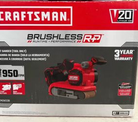 V20 RP 20-V Brushless Variable Speed Belt Cordless Sander with Dust Management