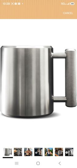 Heavy Mug 18LB 10 oz Stainless Steel Dumbbell Cup Exercise Water Cup