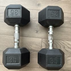 35 Lb Dumbbells 