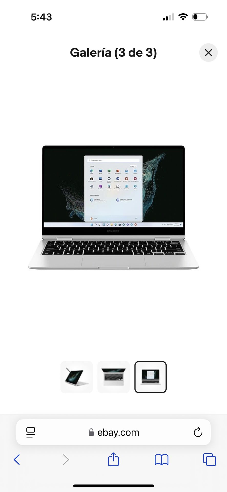 Samsung Galaxy Book2 Pro 360 15.6" 2-in-1 Intel Core i7 12th Gen, 1TB SSD Touch
