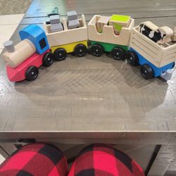 Wooden Farm Train