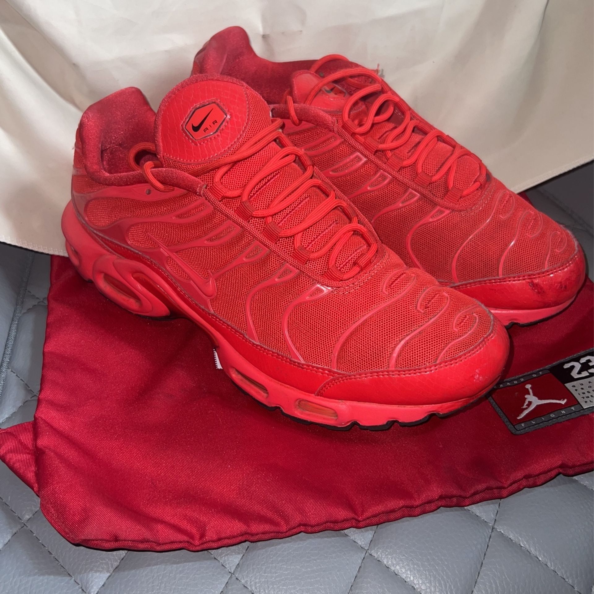 Triple Red Airmax TN Plus By Nike Size 12