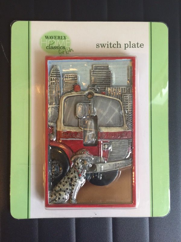 Fire truck switch plate