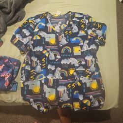 Disney Scrubs Xl