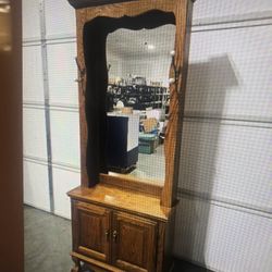 Gorgeous Vintage Oak Hall Tree