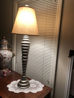 High , traditional style lamp.