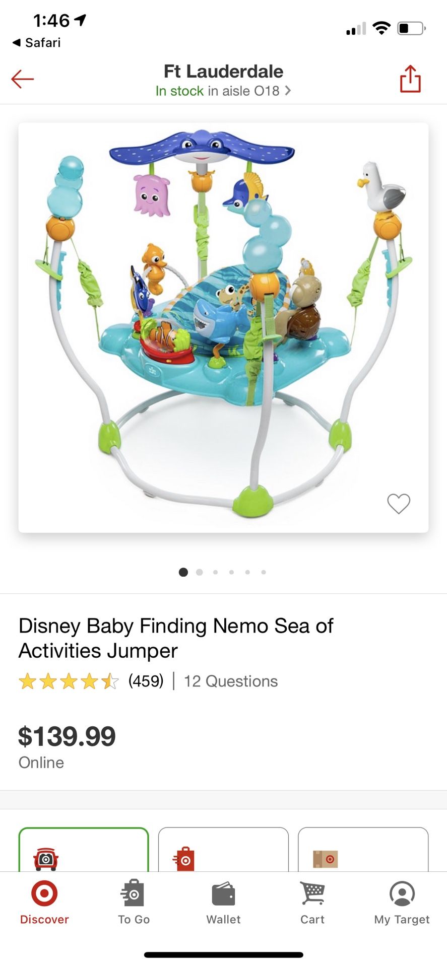 Finding Nemo bouncy Chair