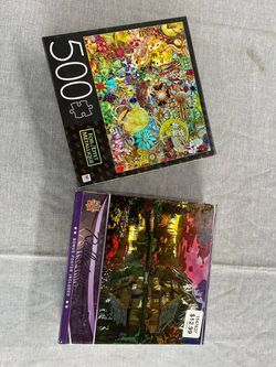 Pair of Foil Jigsaw Puzzles