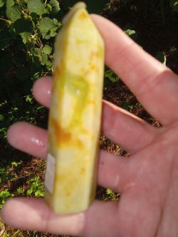 Lemon Jade Crystal Tower 