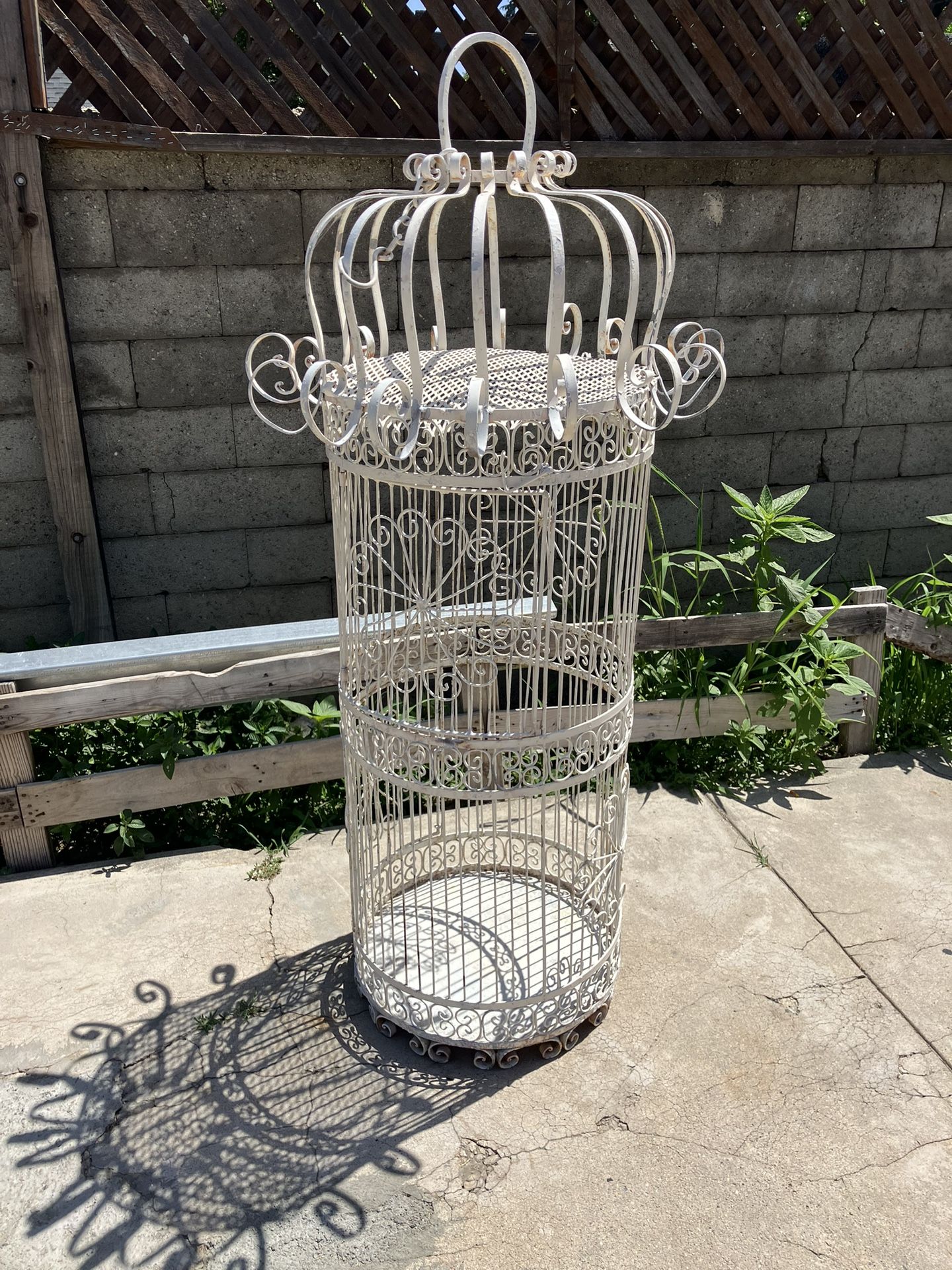 Vintage Hanging Bird Cage