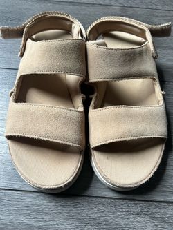 UGG Beige Suede Sandals