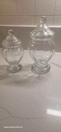Set Of Clear Glass Jar Sweets