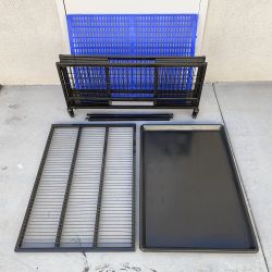 New In Box $95 Dog Whelping Cage 37” Kennel w/ Plastic Tray and Floor Grid 37x26x15 inches 
