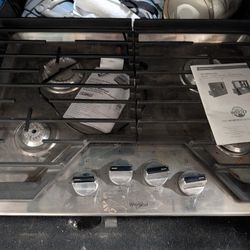 Whirlpool 30-inch gas cooktop 