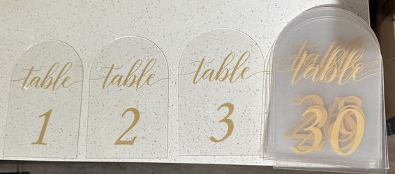 Table Markers For Wedding