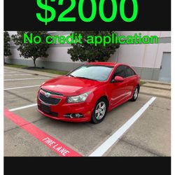 2016 Chevy Cruz No Credit Application