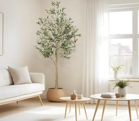 6ft Faux Olive Tree with Textured Trunk & Lifelike Leave Home Decor
Tall Olive Tree Artificial Indoor with Realistic Appearance, Fake Olive Tree 6 Fee