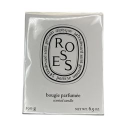 diptyque Rose Scented Candle White Wax 190g 6.5 oz Scented Home Decor