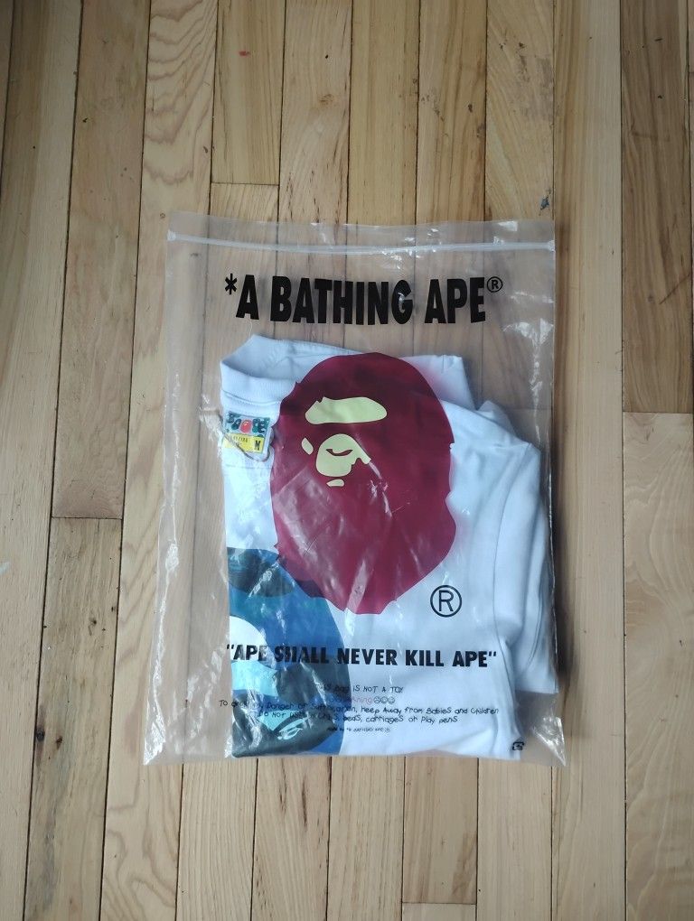 blue bape shirt 