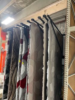 Commercial rugs display rack
