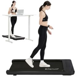 New-Bifanuo Walking Pad - Under Desk Treadmill for Home/Office, Portable With Remote Control LED Display - Ideal for Fitness Enthusiasts (Black)