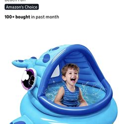 JOYIN new inflatable whale shade kiddie  pool
