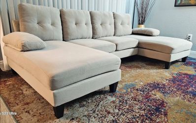 Sectional sofa, kakhi color, 3 pieces, excellent condition, like new!   Very clean, removable and washable covers.   Smoke-free and pet-free home.