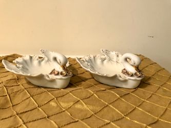 Antique Swan Tray