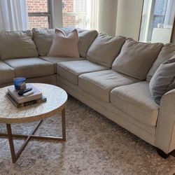 Sectional Couch Beige