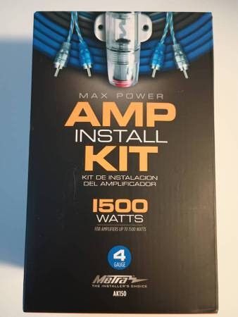Install Kit Metra Amp 1500 Watts 4-Gauge (AK150) - $40 (Harahan)