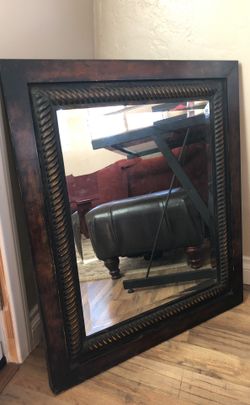Brown Metal Mirror