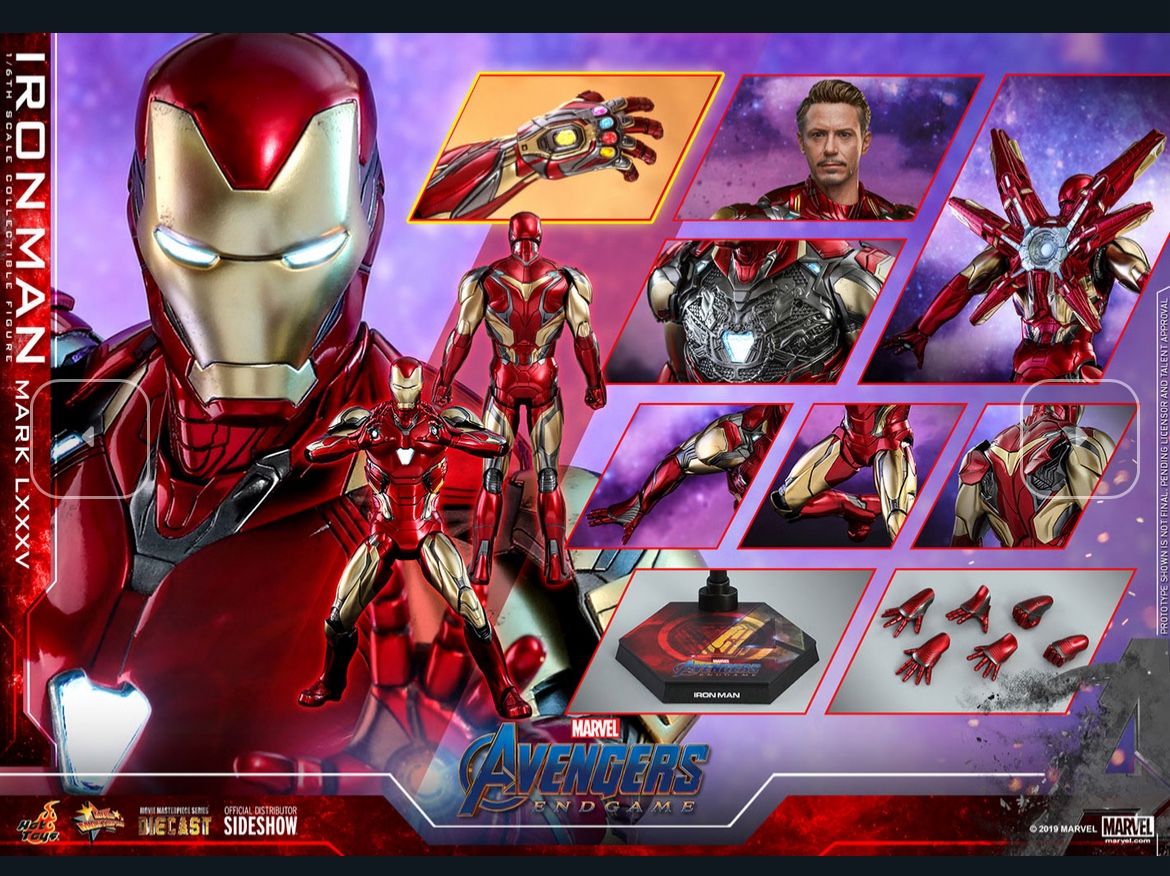 Hot Toys MMS528  Avg4 MK85 Ironman 