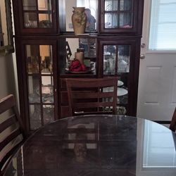 Dinning Room Table and China