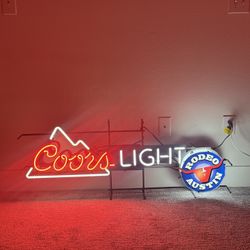 Coors Light Rodeo Sign. 