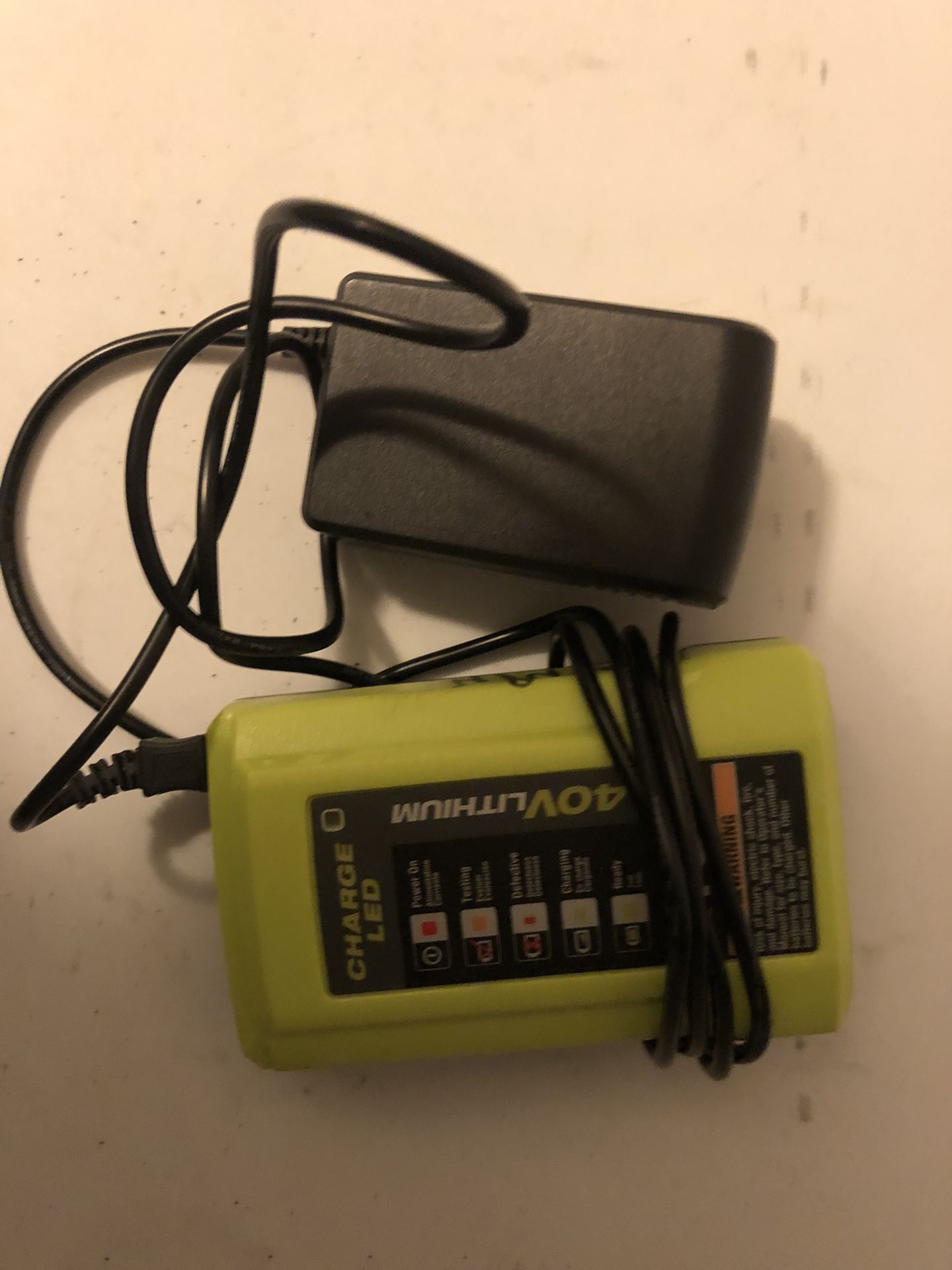 Ryobyi 40 Volt Charger