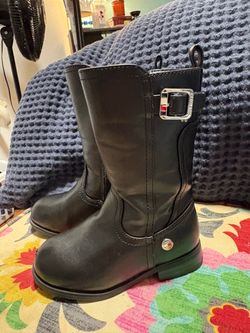 Toddler girl, Tommy Hilfiger, leather boots US size 6